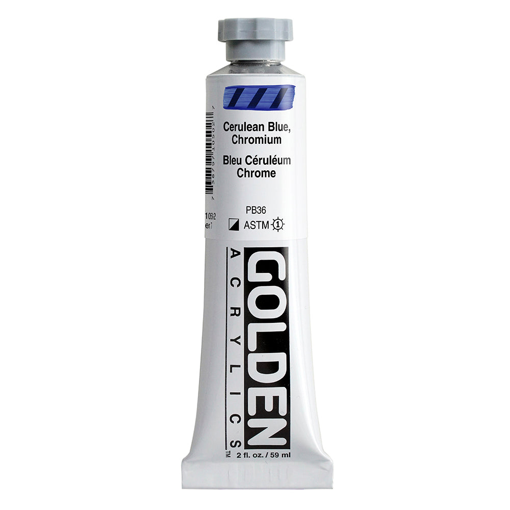 Golden Heavy Body Acrylverf Cerulean Blauw Chromium 59ml 1050