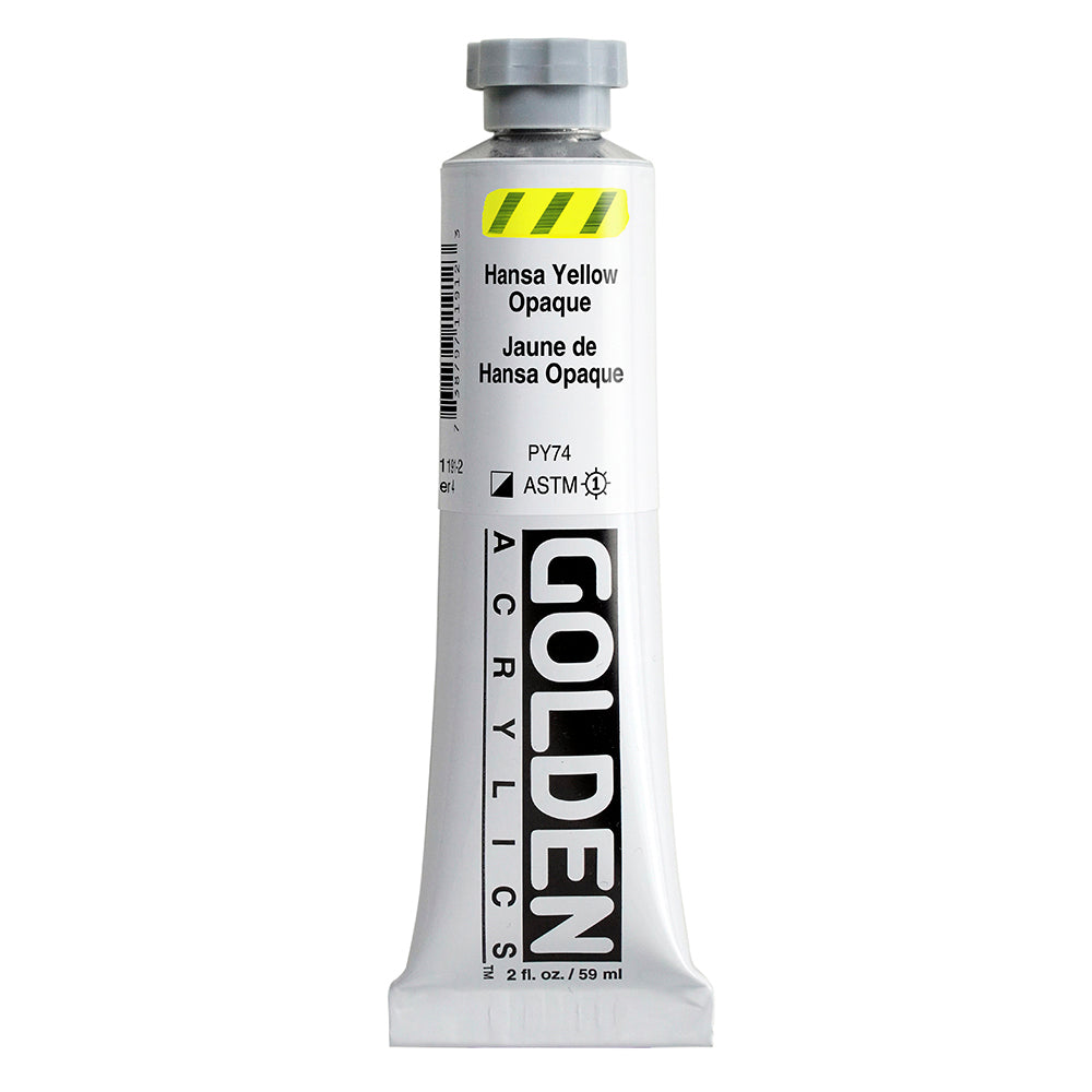 Golden Heavy Body Acrylverf Hansa Geel Dekkend 59ml 1191
