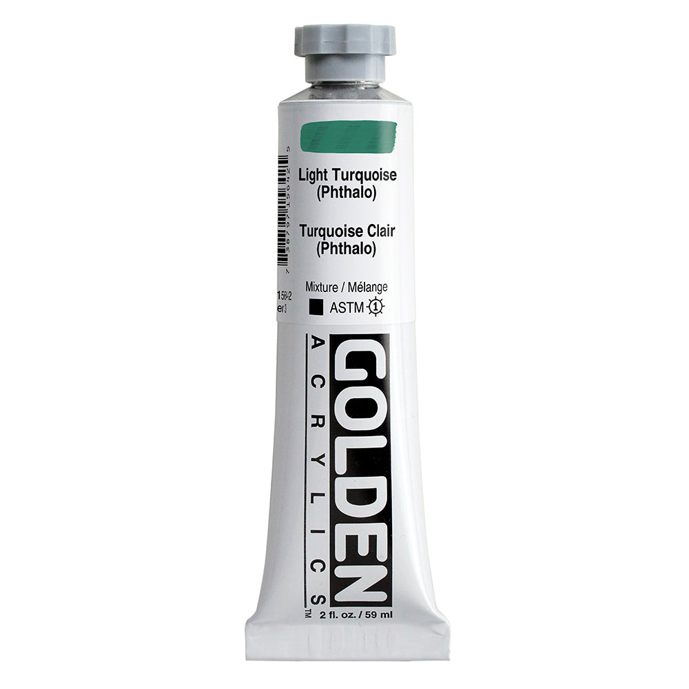 Golden Heavy Body Acrylverf Licht Turq. (Phthalo) 59ml 1564