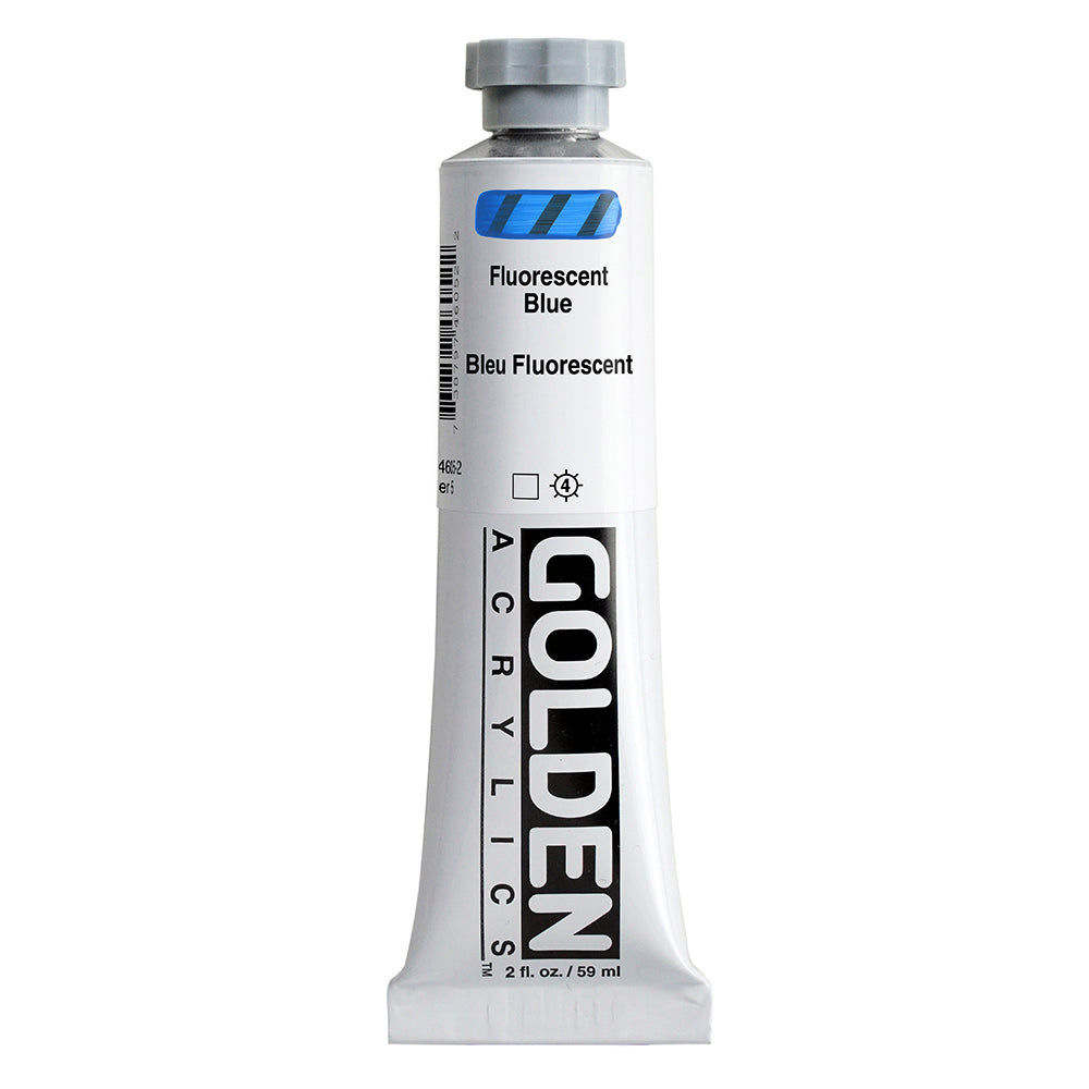 Golden Heavy Body Acrylverf Fluorescerend Blauw 59ml 4605