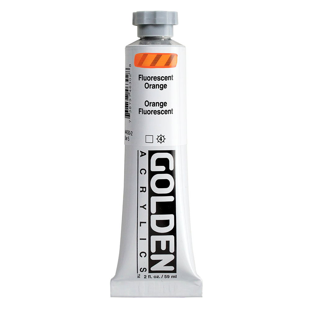 Golden Heavy Body Acrylverf Fluorescerend Oranje 59ml 4630