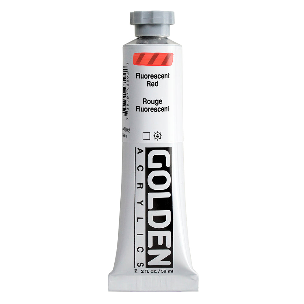 Golden Heavy Body Acrylverf Fluorescerend Rood 59ml 4650