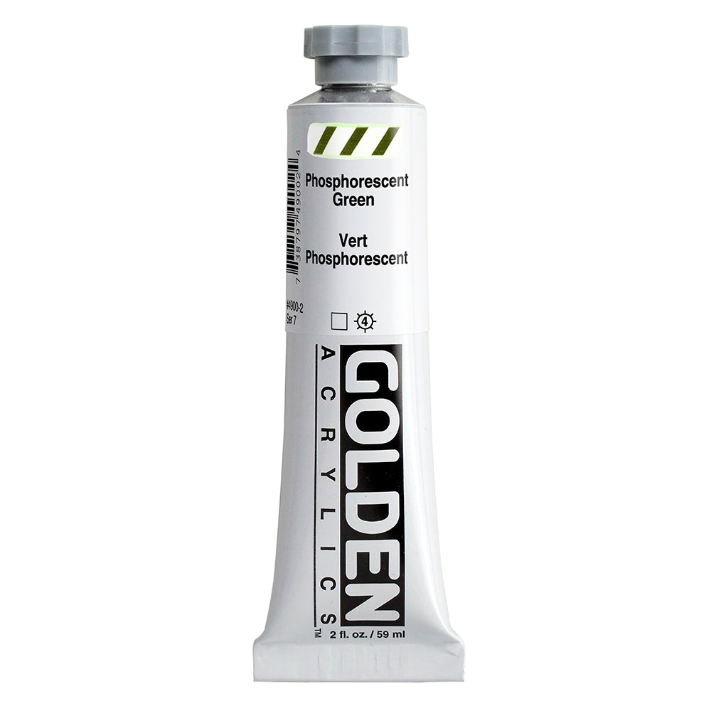 Golden Heavy Body Acrylverf Fosforescerend Groen 59ml 4900