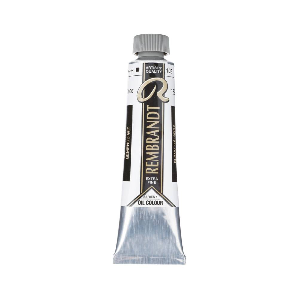 Rembrandt Olieverf Tube 40 ml Gemengd Wit (Saffloerolie) 103