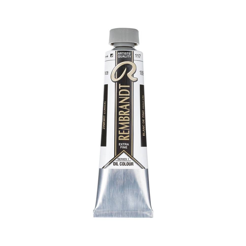 Rembrandt Olieverf Tube 40ml Zinkwit (Lijnolie) 117