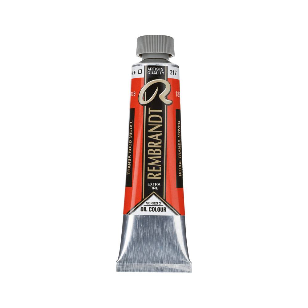 Rembrandt Olieverf Tube 40 ml Transparantrood Middel 317