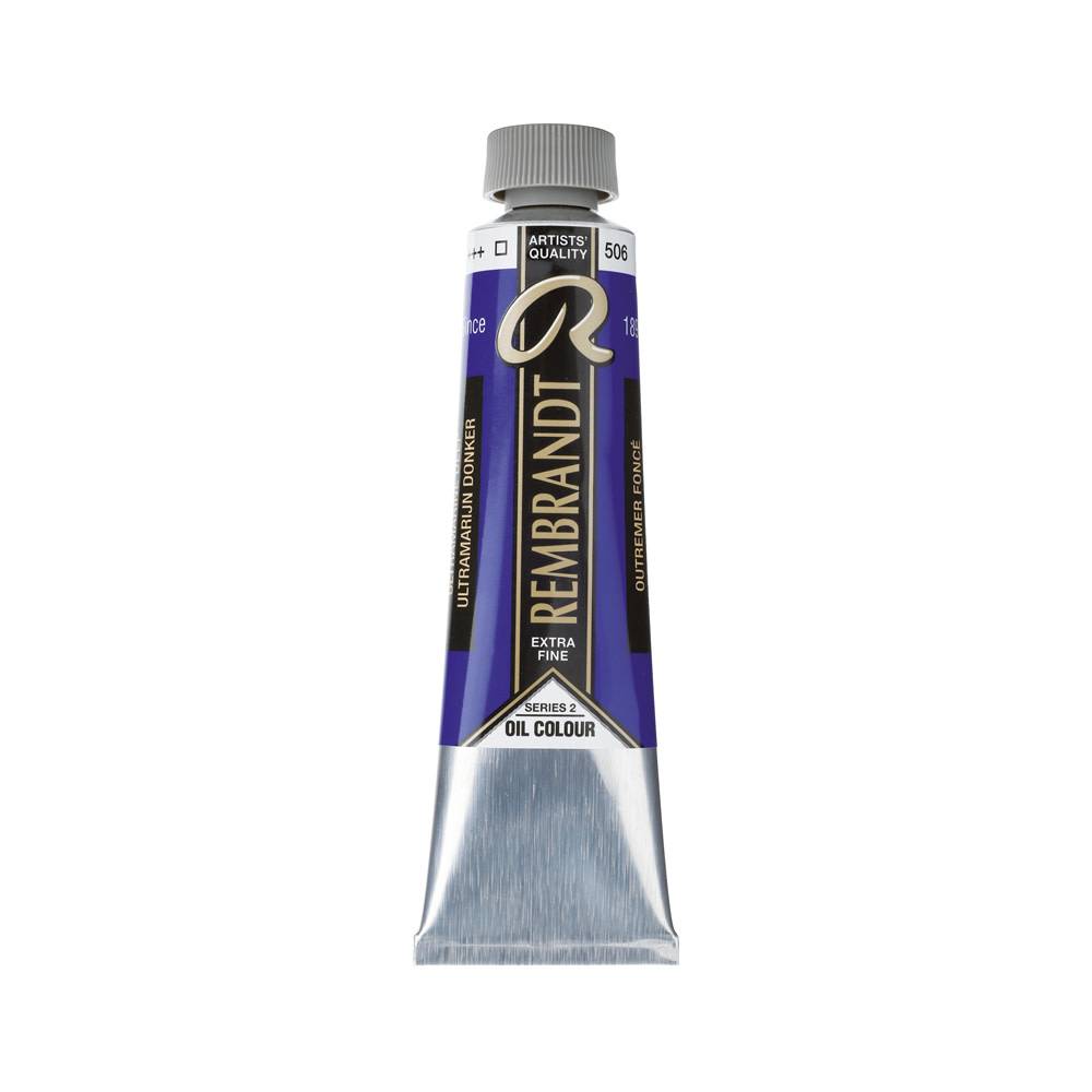 Rembrandt Oil Paint Tube 40 ml Ultramarine Dark 506