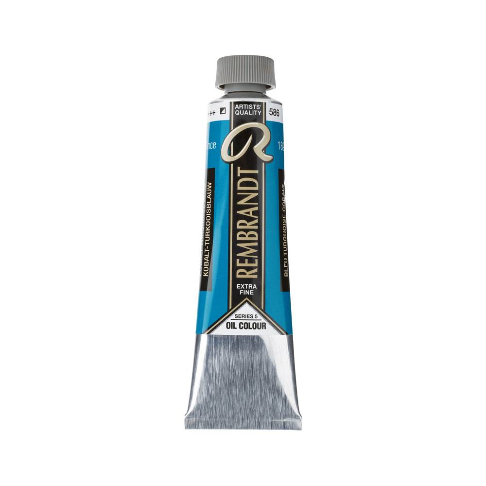 Rembrandt Olieverf Tube 40 ml Kobalt-Turkooisblauw 586
