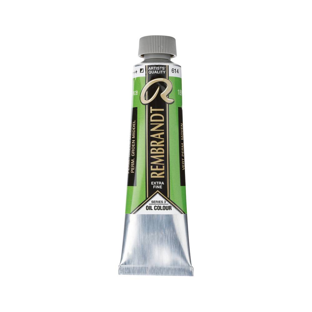 Rembrandt Olieverf Tube 40 ml Permanentgroen Middel 614