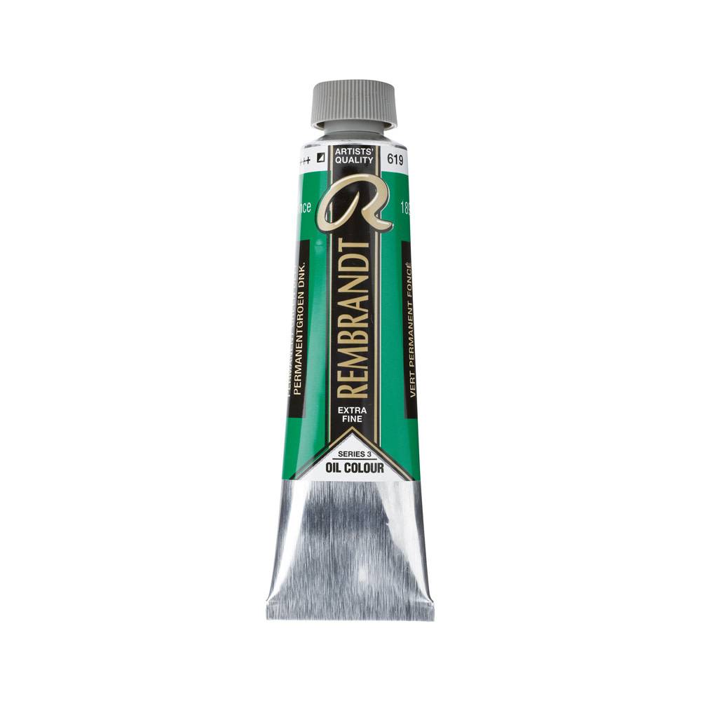 Rembrandt Olieverf Tube 40 ml Permanentgroen Donker 619