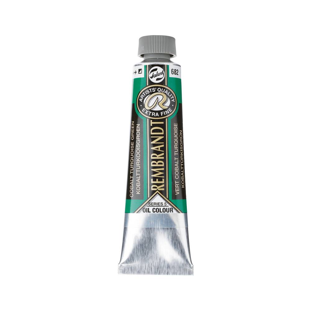 Rembrandt Olieverf Tube 40 ml Kobalt-Turkooisgroen 682