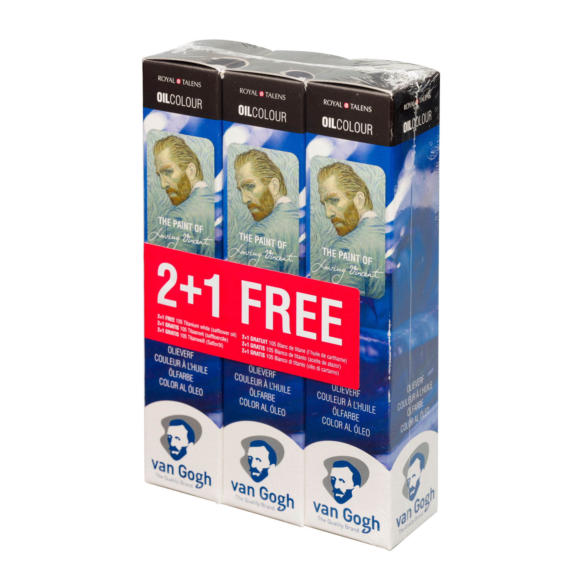 Van Gogh 200ml oil paint 105 Titanium White 2 + 1 free