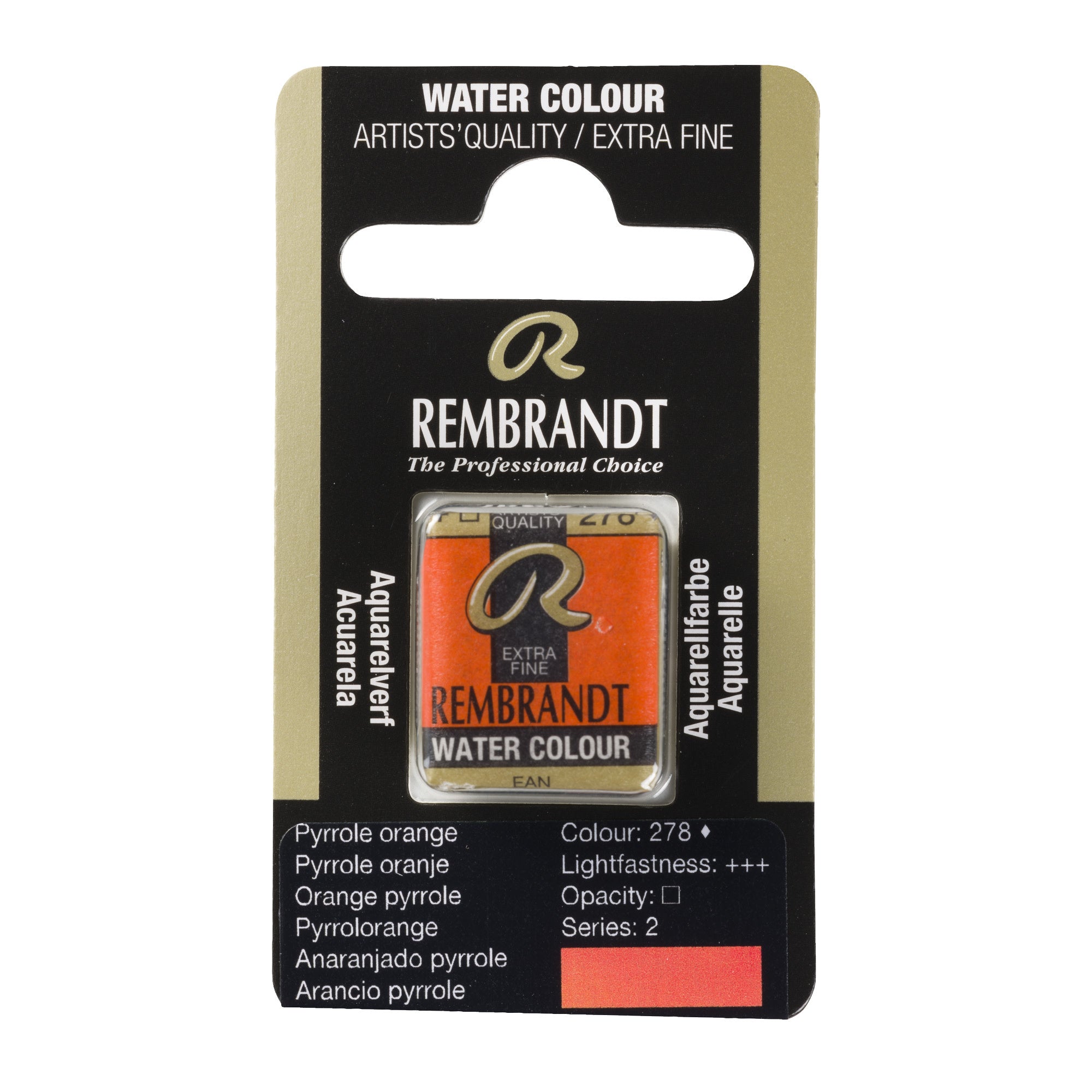 Rembrandt Aquarelverf Napje Pyrrole Oranje 278