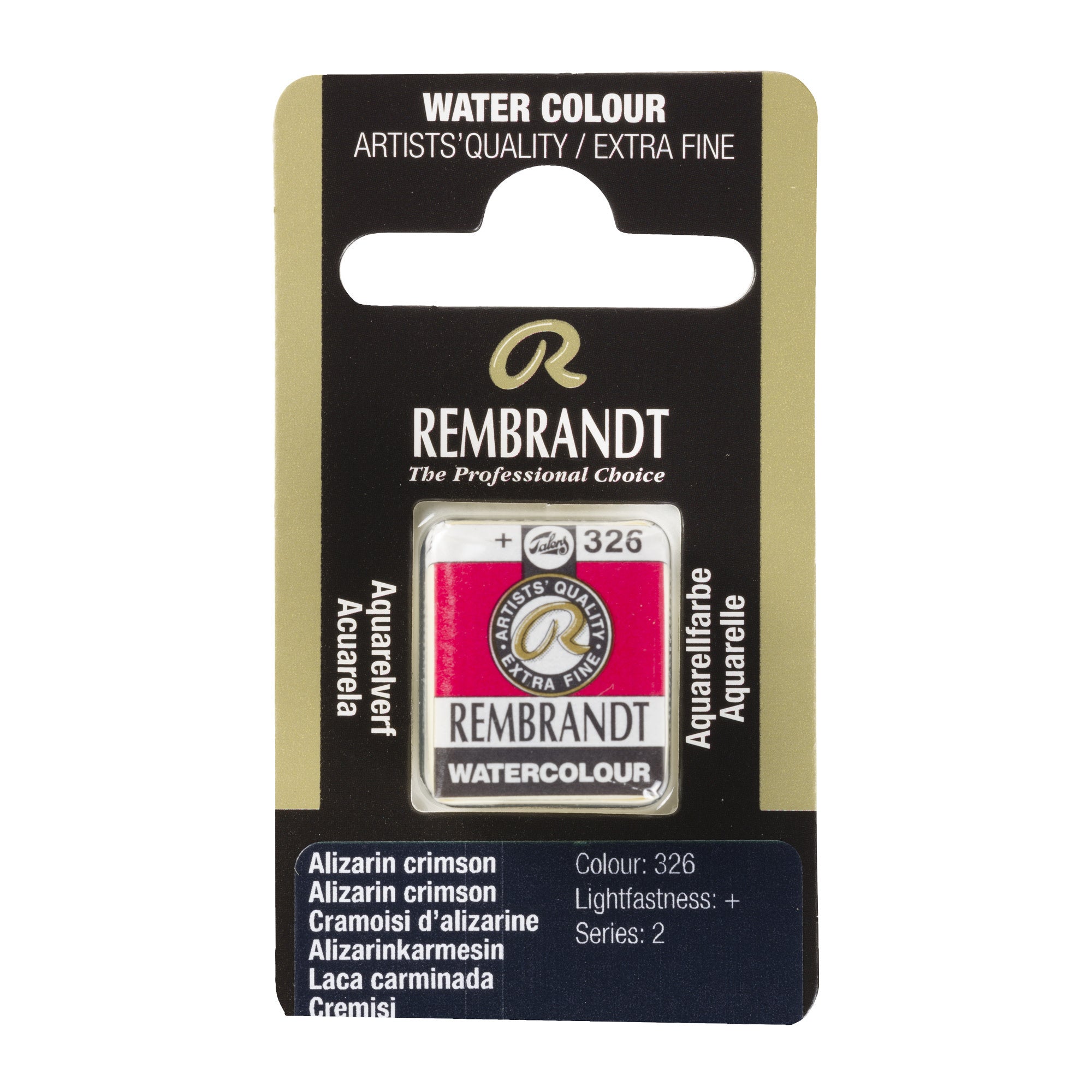 Rembrandt Aquarelverf Napje Alizarin Crimson 326