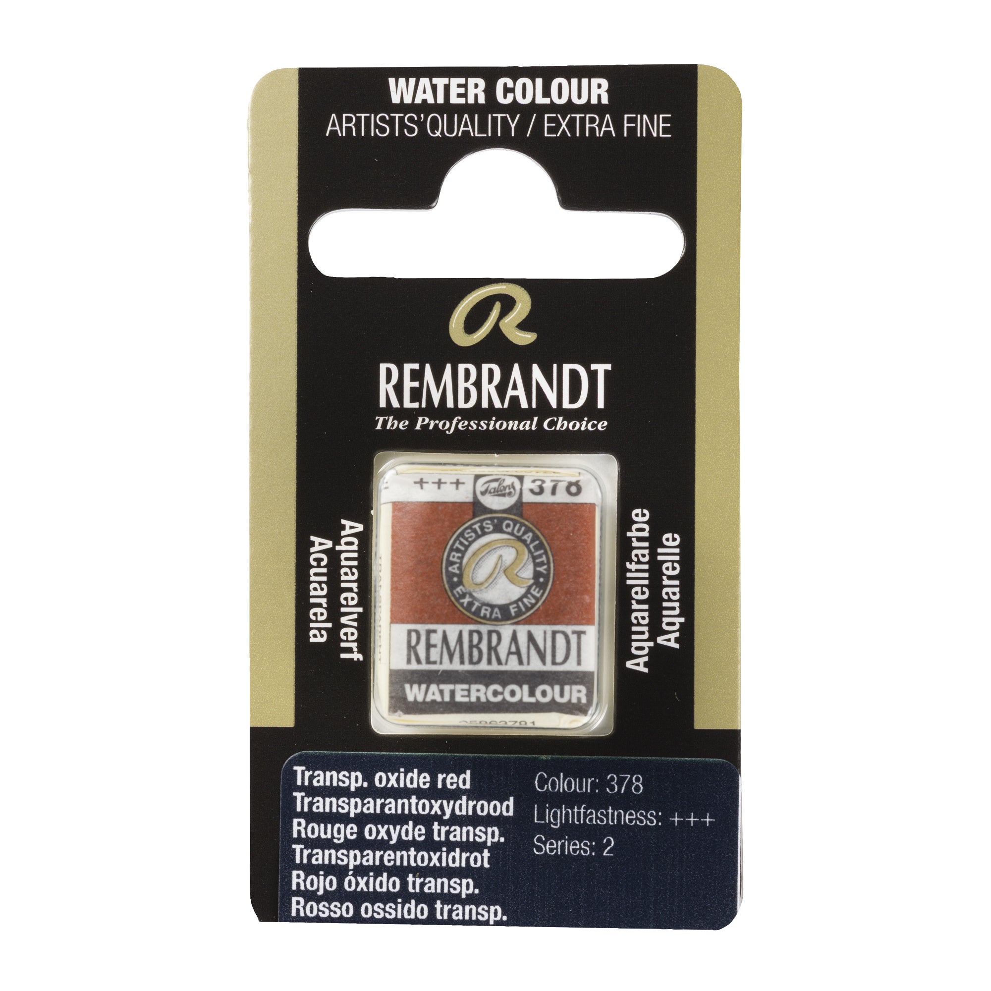 Rembrandt Aquarelverf Napje Transparantoxydrood 378