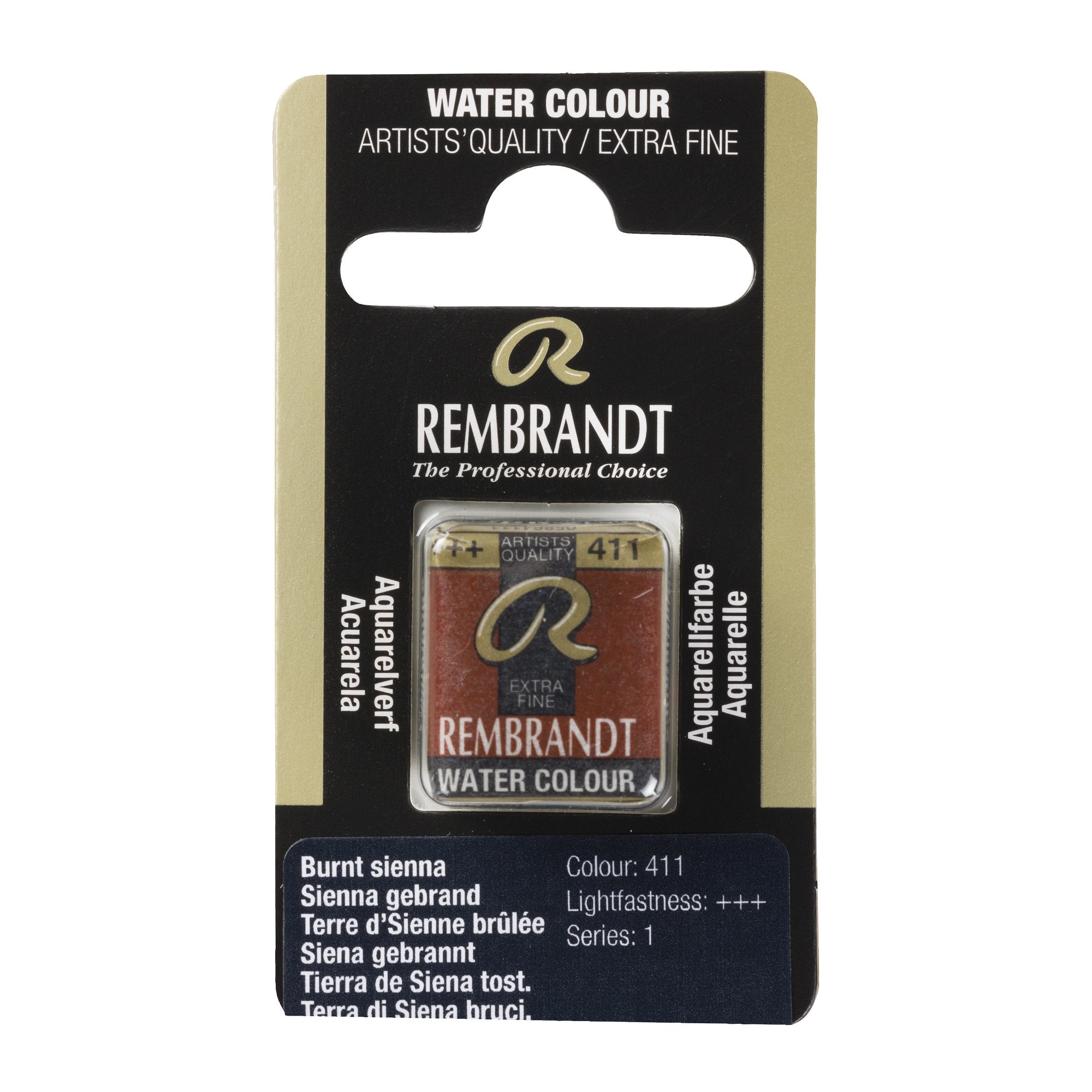 Rembrandt Aquarelverf Napje Sienna Gebrand 411