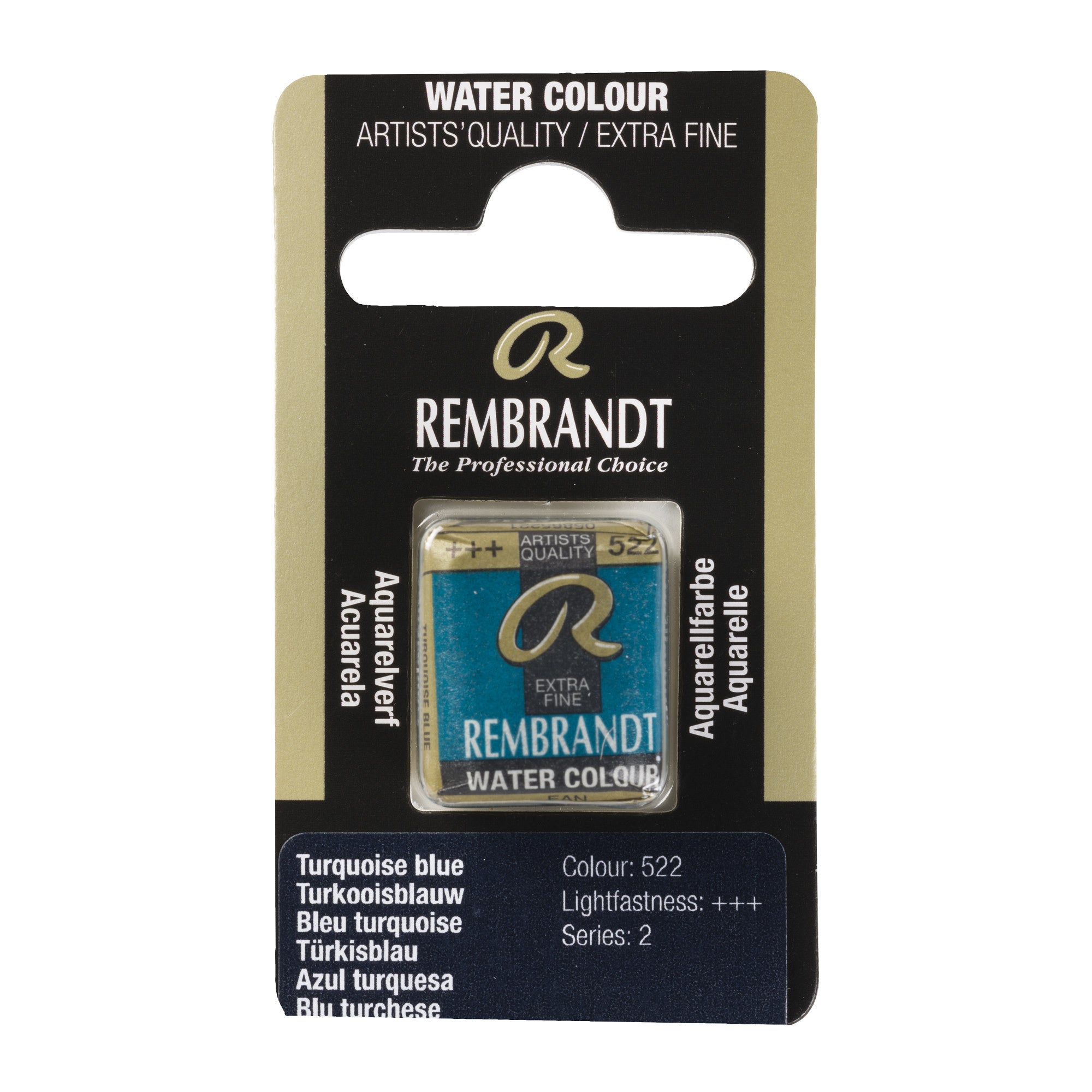 Rembrandt Aquarelverf Napje Turkooisblauw 522
