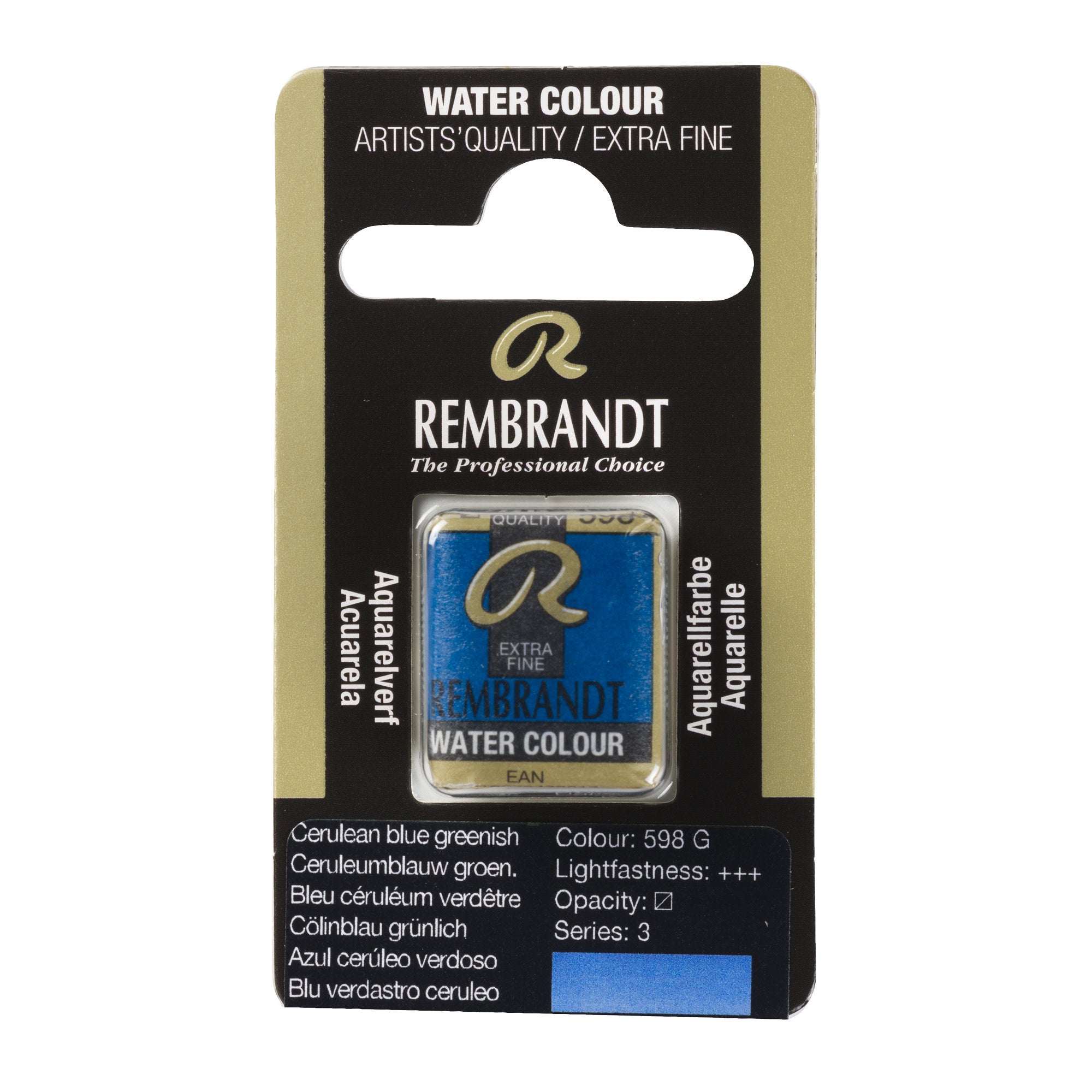Rembrandt Aquarelverf Napje Ceruleumblauw Groenachtig 598