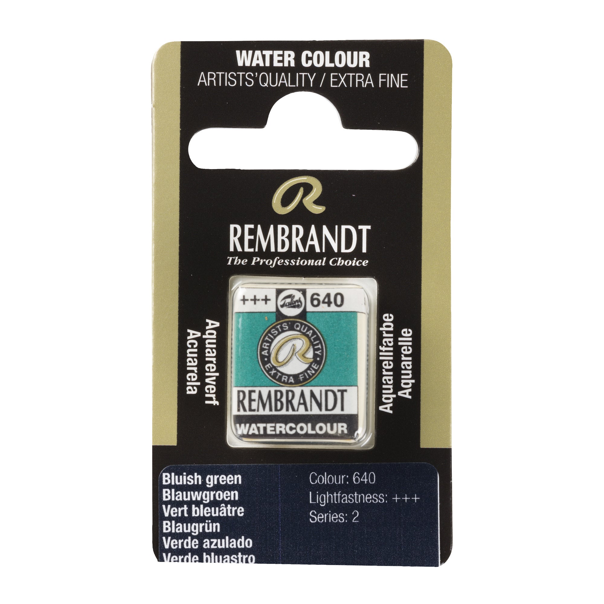 Rembrandt Aquarelverf Napje Blauwgroen 640