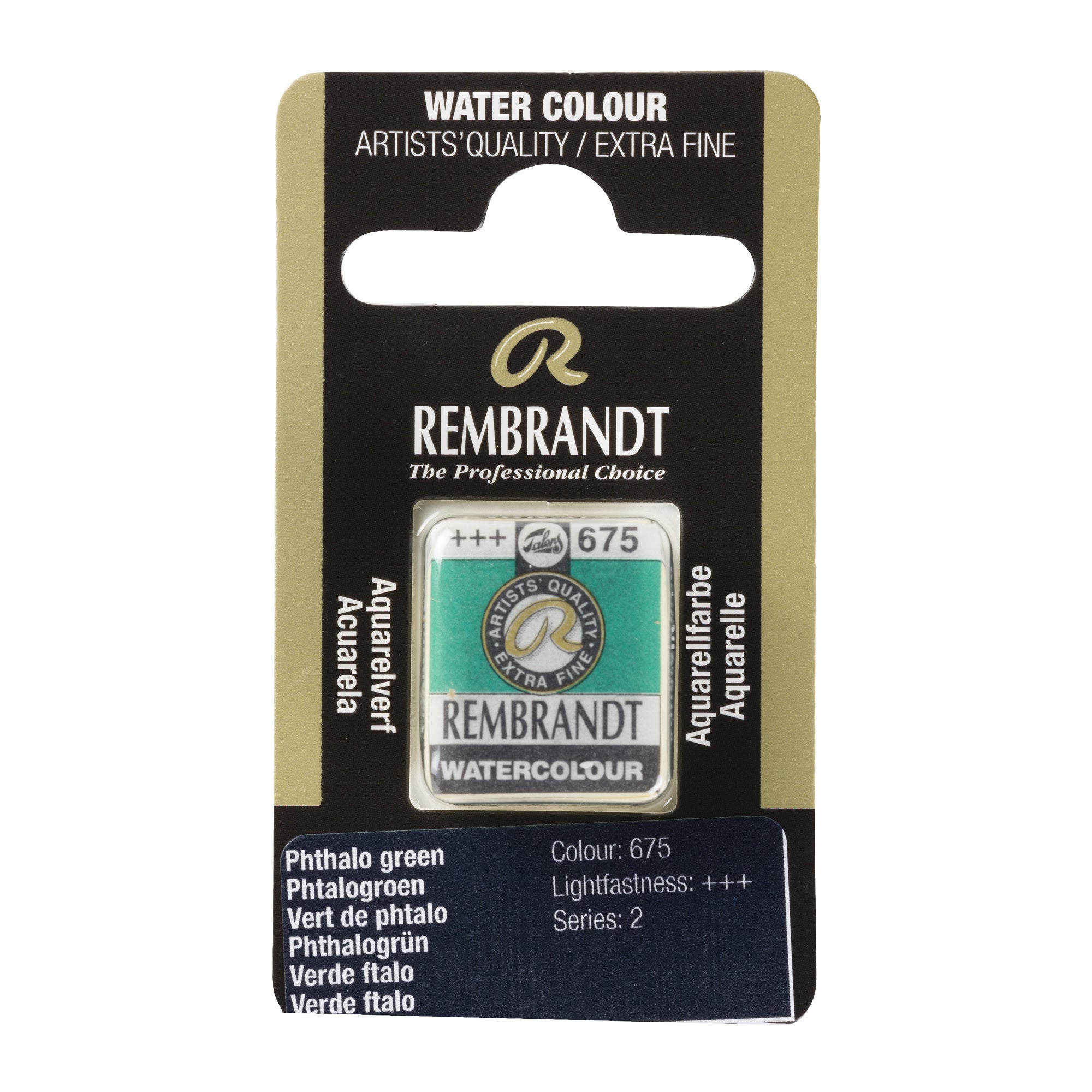 Rembrandt Aquarelverf Napje Phtalogroen 675