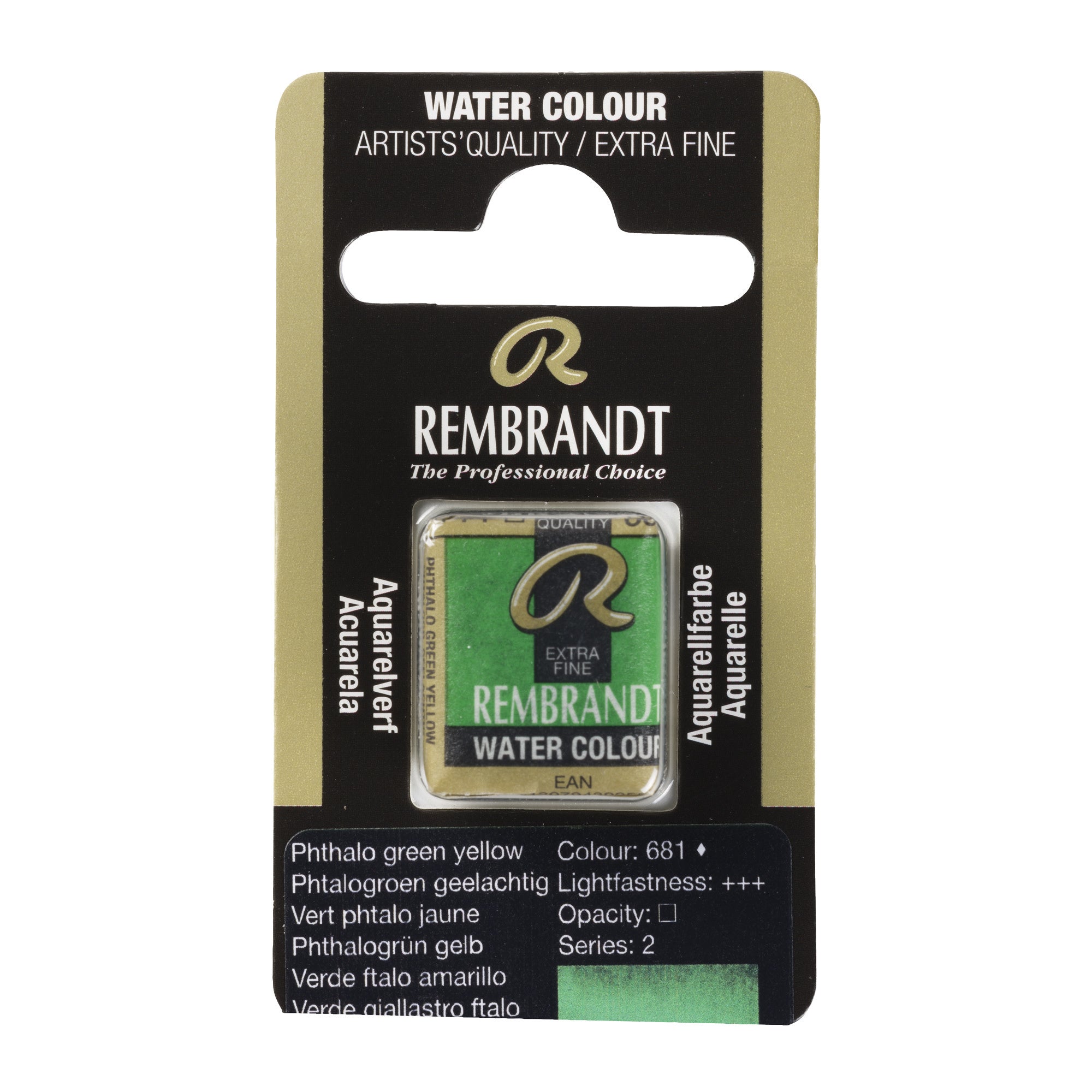 Rembrandt Aquarelverf Napje Phtalogroen Geelachtig 681