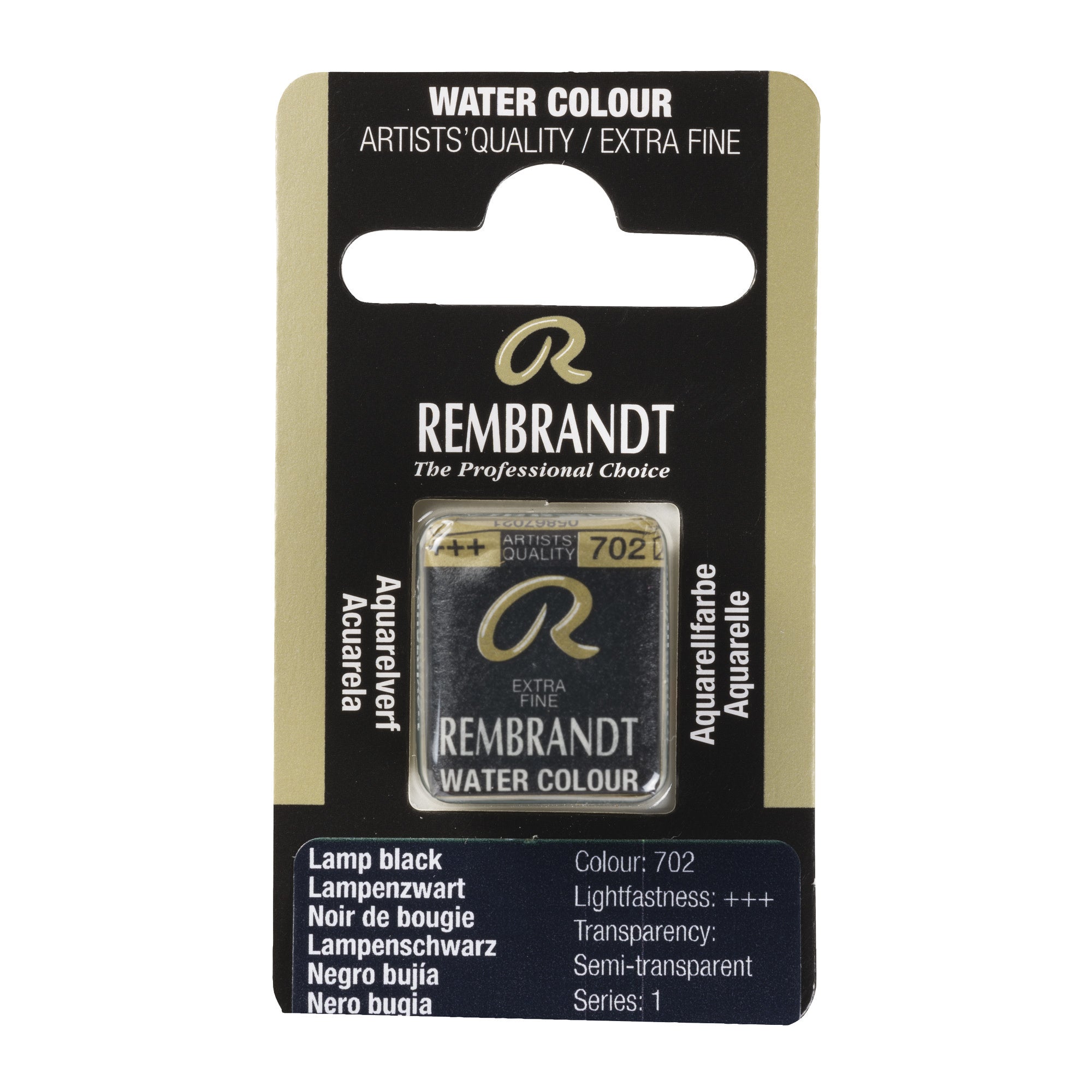 Rembrandt Aquarelverf Napje Lampenzwart 702