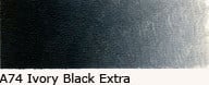 Scheveningen oil paint 40ml ivory black extra A74