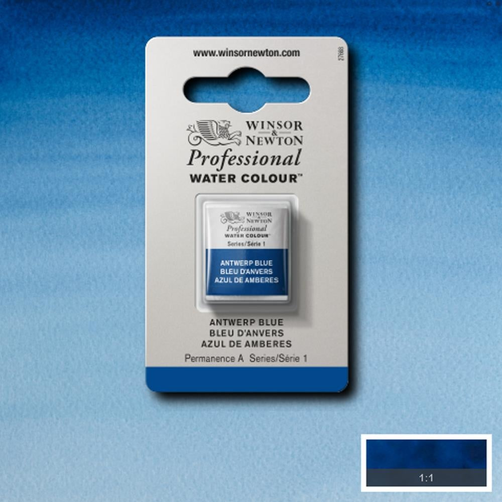 W&N pro. aquarelverf halve nap Antwerp Blue S1