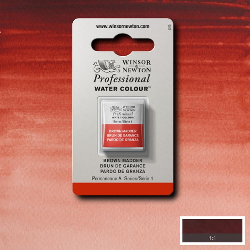 W&N pro. aquarelverf halve nap Brown Madder S1
