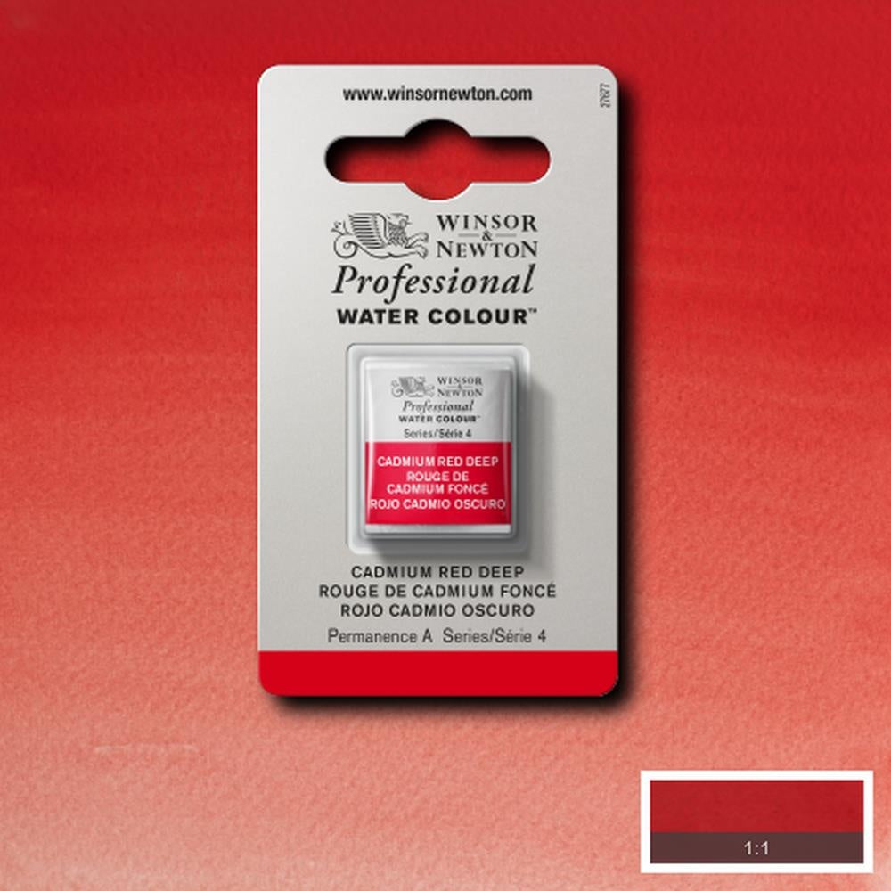 W&N pro. aquarelverf halve nap Cadmium Red Deep S4