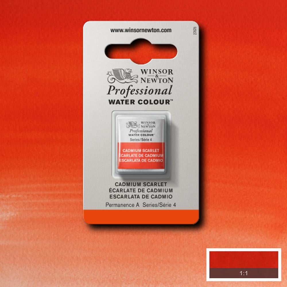 W&N pro. aquarelverf halve nap Cadmium Scarlet S4