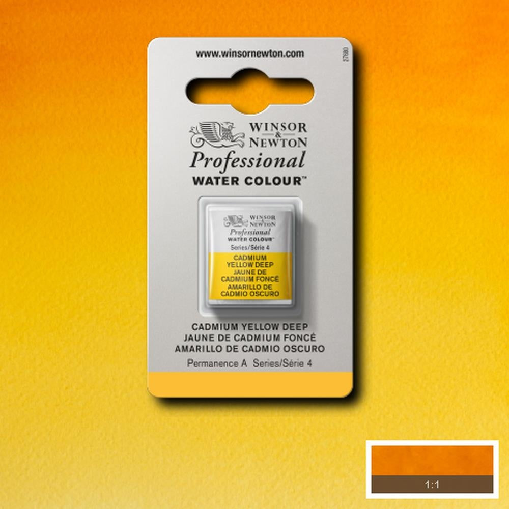 W&N pro. aquarelverf halve nap Cadmium Yellow Deep S4