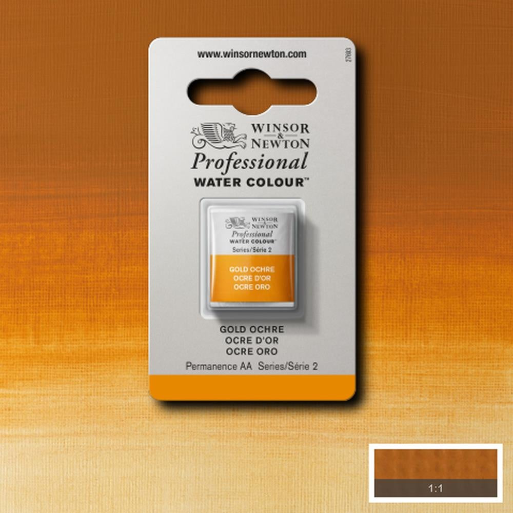 W&N pro. aquarelverf halve nap Gold Ochre S2