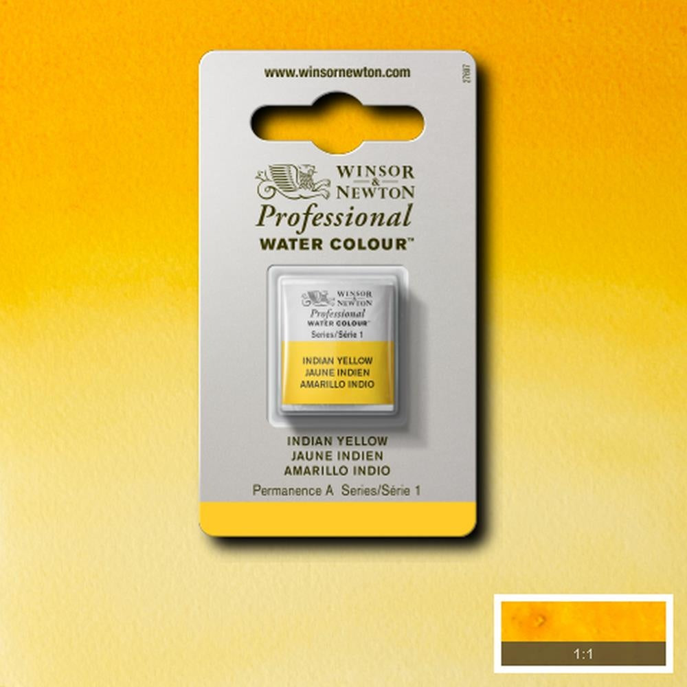 W&N pro. aquarelverf halve nap Indian Yellow S1