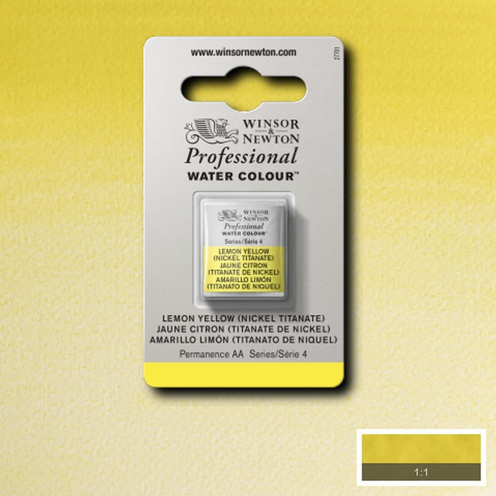 W&N pro. aquarelverf halve nap Lemon Yellow (Nickel Tit.) S4