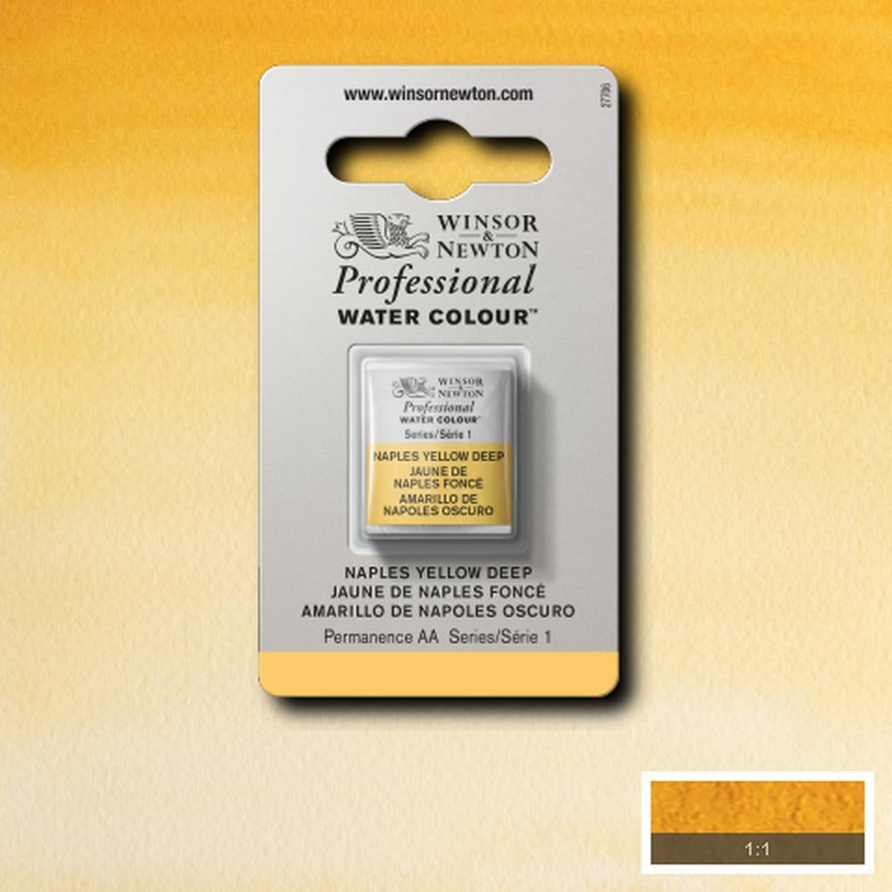 W&N pro. aquarelverf halve nap Naples Yellow Deep S1