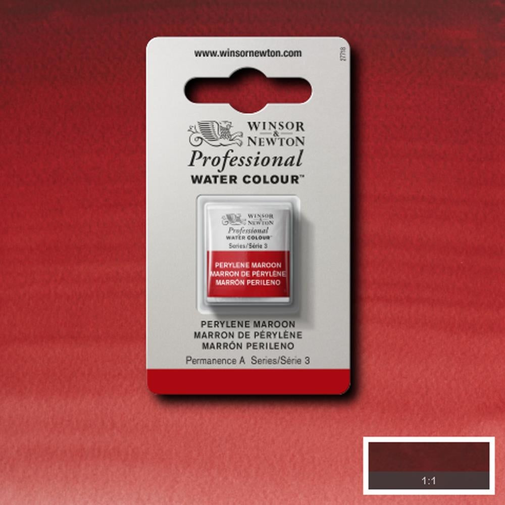 W&N pro. aquarelverf halve nap Perylene Maroon S3
