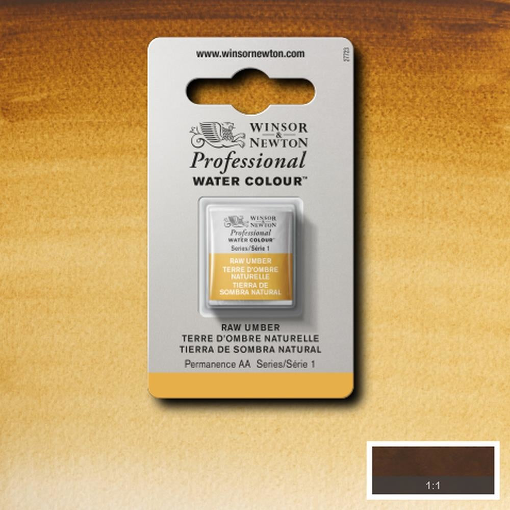 W&N pro. aquarelverf halve nap Raw Umber S1