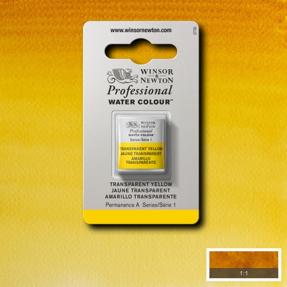 W&N pro. aquarelverf halve nap Transparent Yellow S1