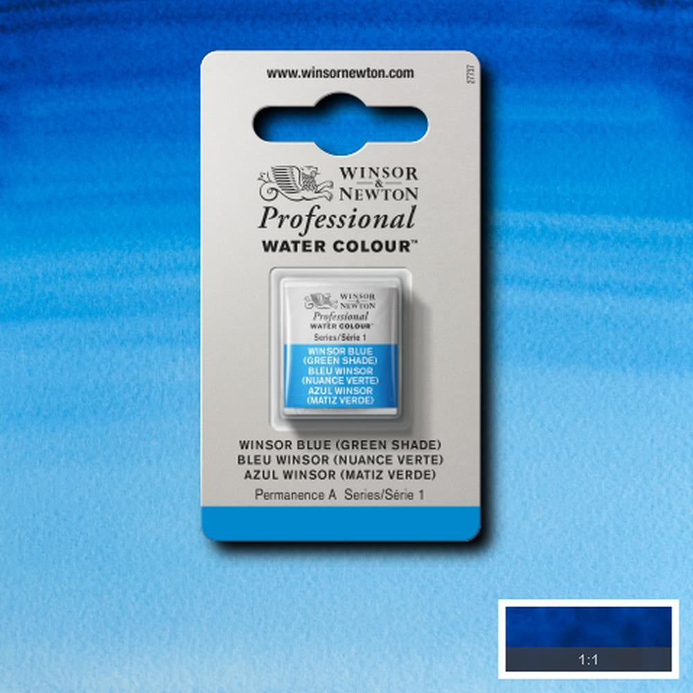W&N pro. aquarelverf halve nap Winsor Blue (Green shade) S1