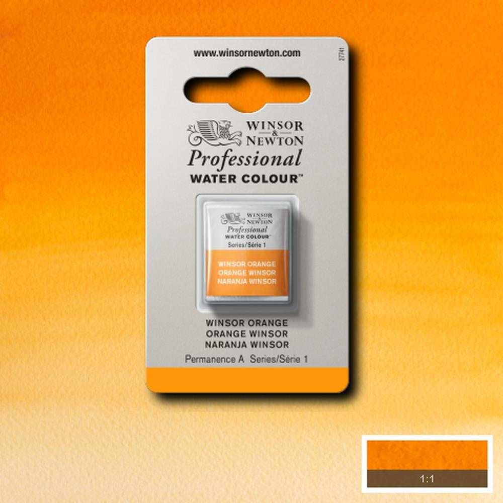 W&N pro. aquarelverf halve nap Winsor Orange S1