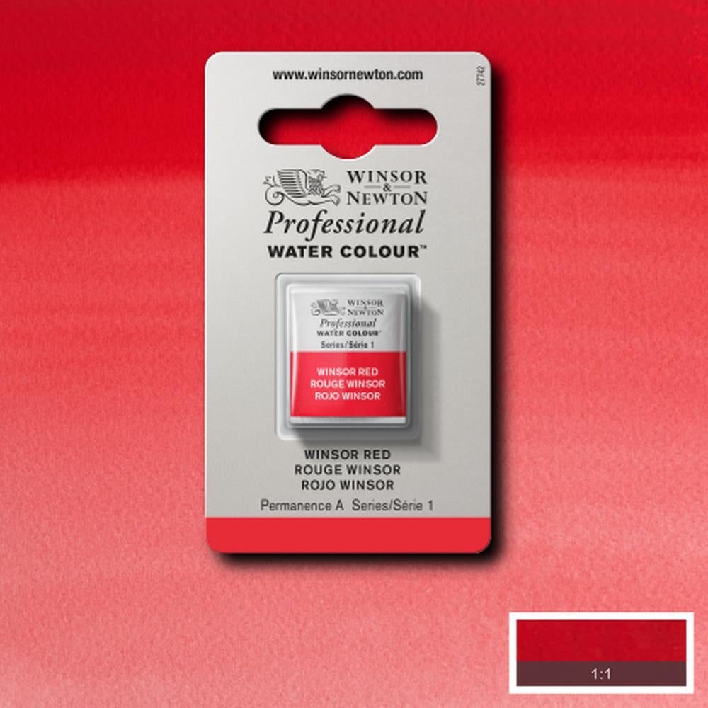 W&N pro. aquarelverf halve nap Winsor Red S1