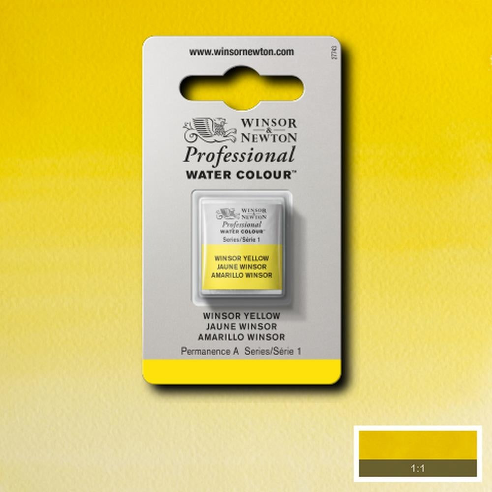 W&N pro. aquarelverf halve nap Winsor Yellow S1