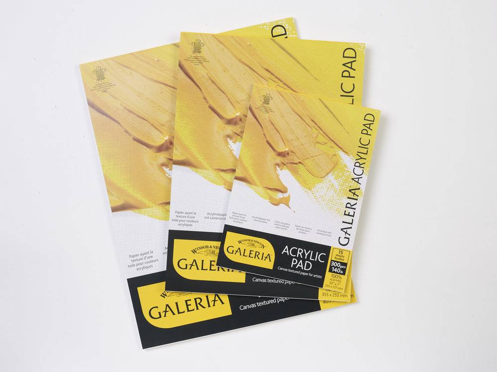 Galeria Acrylic Block, 1-sided glued, 15 sheets, 300g, A4