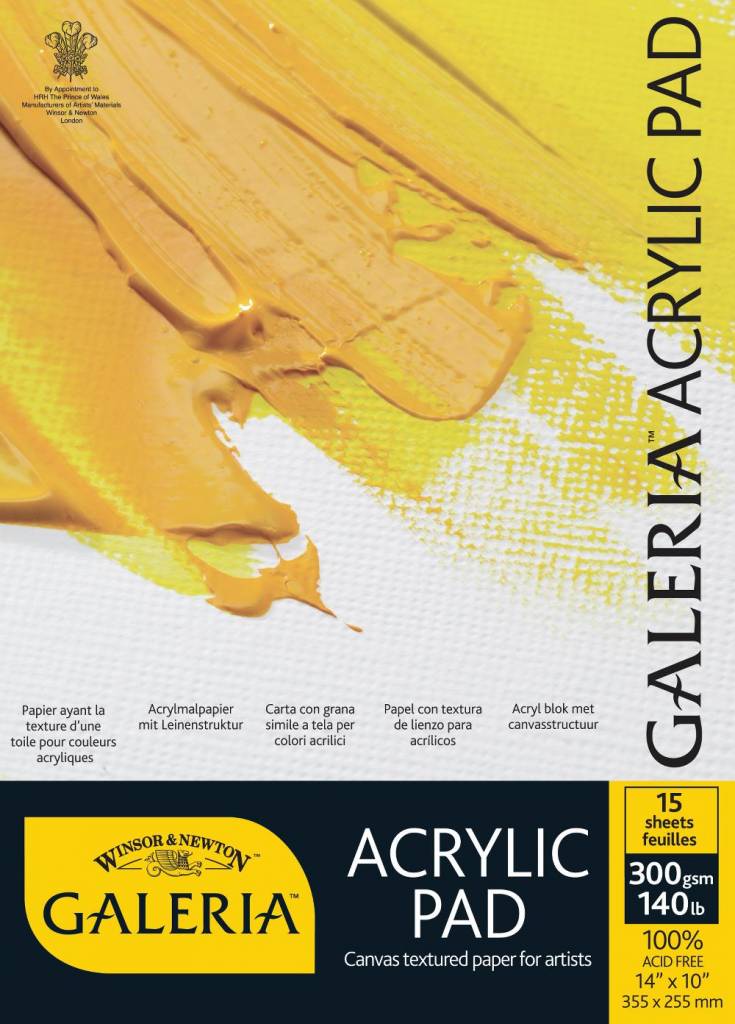 Galeria Acrylic Block, 1-sided glued, 15 sheets, 300g, A4