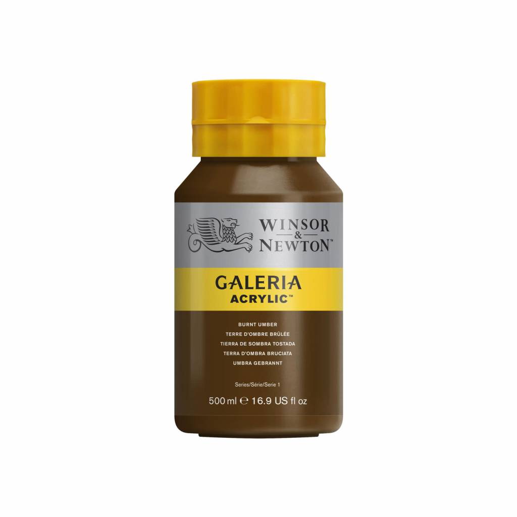 Galeria acrylic paint 500ml Burnt Umber 076