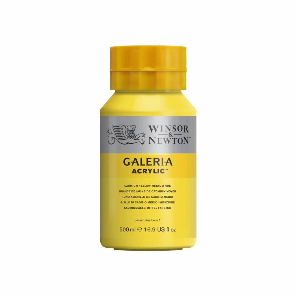 Galeria acrylic paint 500ml Cadmium Yellow Medium Hue 120
