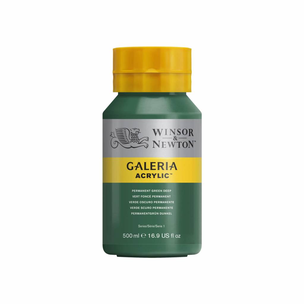 Galeria acrylic paint 500ml Permanent Green Deep 482