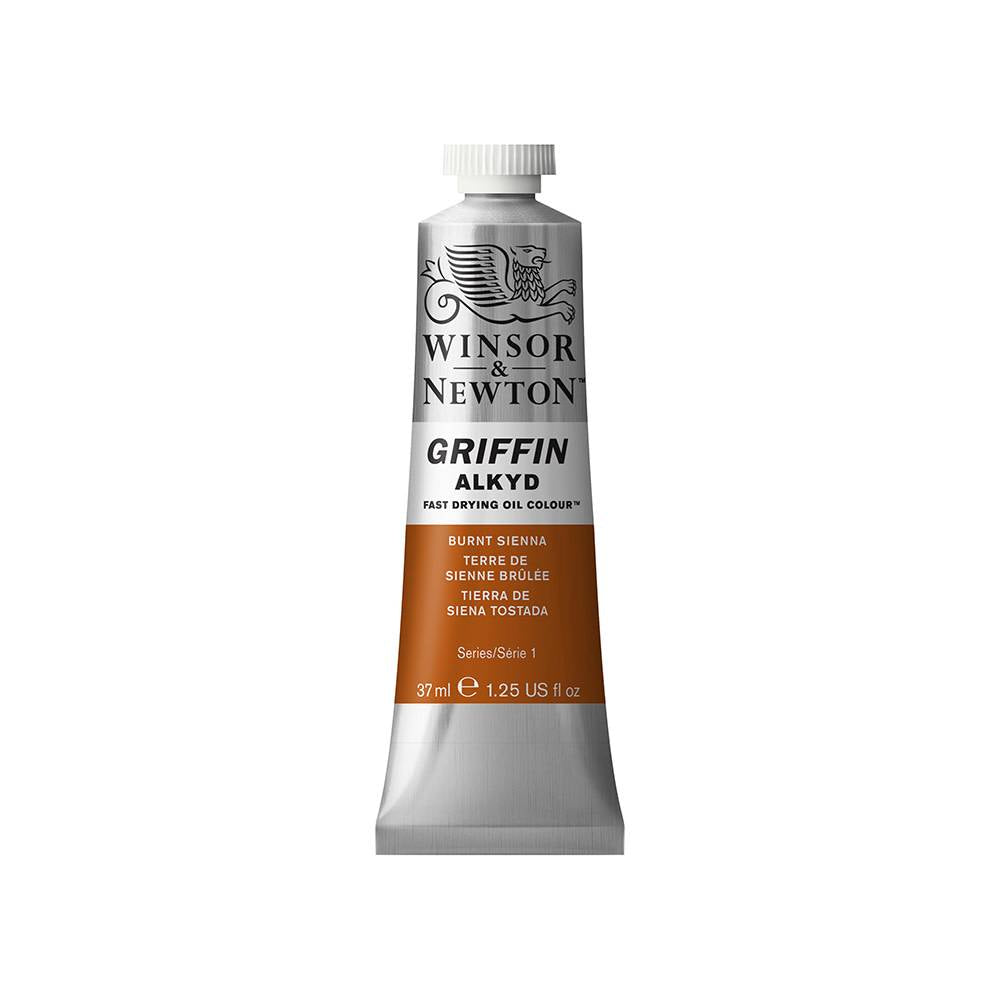 W&N Griffin Alkyd olieverf 37ml Burnt Sienna 074