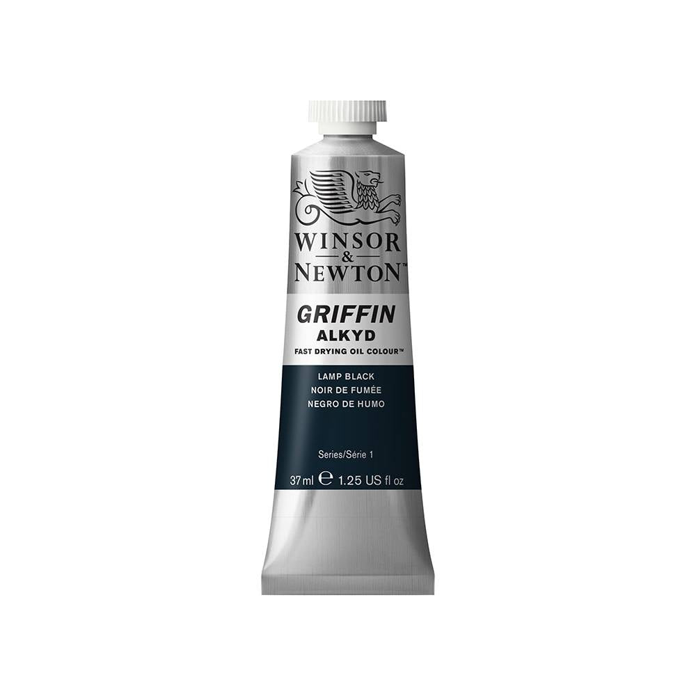 W&N Griffin Alkyd olieverf 37ml Lamp Black 337